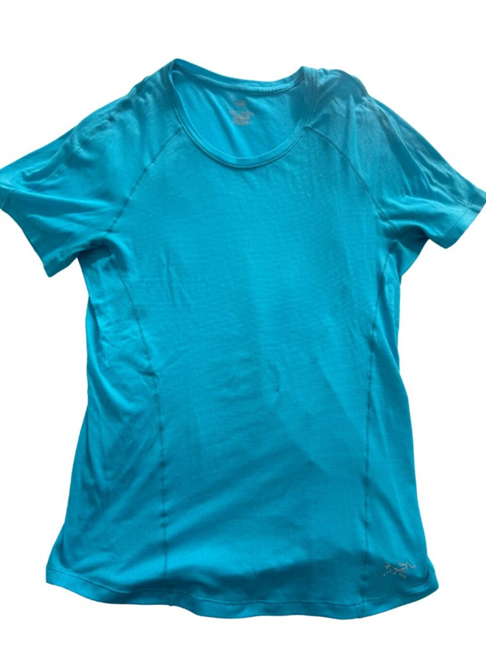 Arc'teryx Tolu Top Short Sleeve Women's Shirt Fjord Blue Turquoise Size XS
